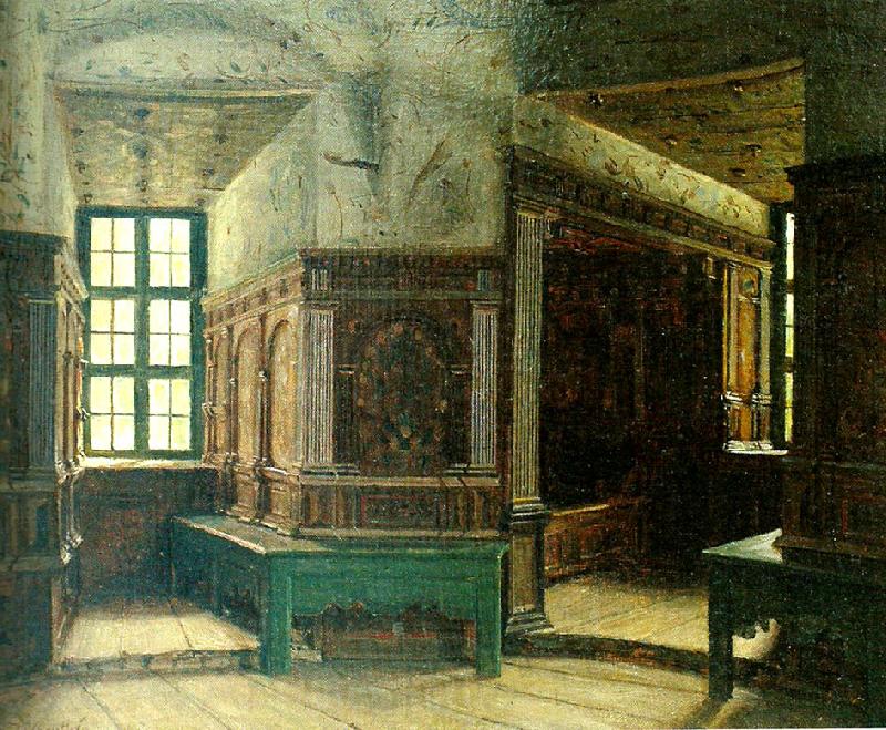 johan krouthen interior fran gripsholms slott Germany oil painting art
